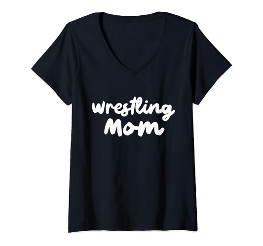 Wrestling Mom Typography Gifts Hoodie - Minimalist Print for Adults - T-Shirt, Sweatshirt, Hoodie