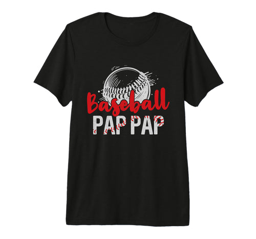 Mens Baseball Pap Pap Fathers Day Dad T-Shirt - Custom Art Print Unisex - T-Shirt, Sweatshirt, Hoodie