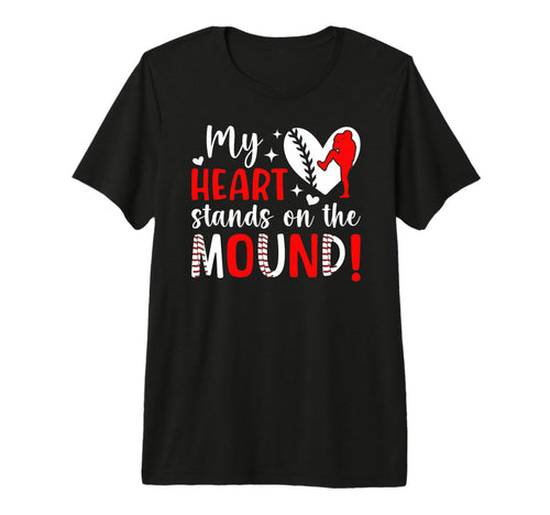 Mound Baseball Pitcher Mom Baseball T-Shirt - Custom Art Print Unisex - T-Shirt, Sweatshirt, Hoodie