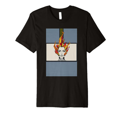 Geometric Face Y2K Aesthetic T-Shirt - Fun Novelty Design Men Women - T-Shirt, Sweatshirt, Hoodie