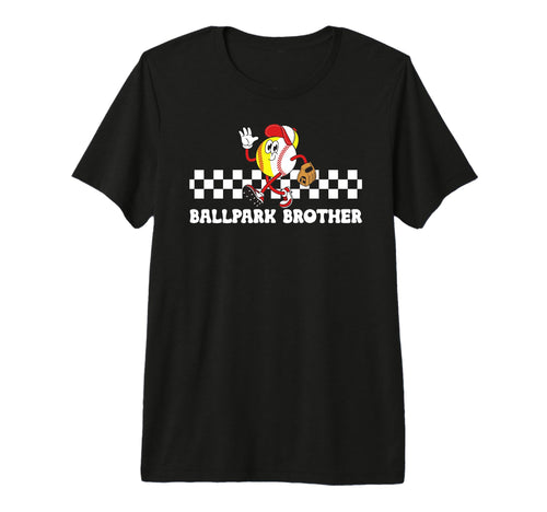 Ballpark Brother Groovy Softball T-Shirt - Graphic Print Men Women - T-Shirt, Sweatshirt, Hoodie