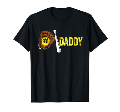 Number One Softball Daddy T-Shirt - Casual Everyday Wear for Adults - T-Shirt, Sweatshirt, Hoodie
