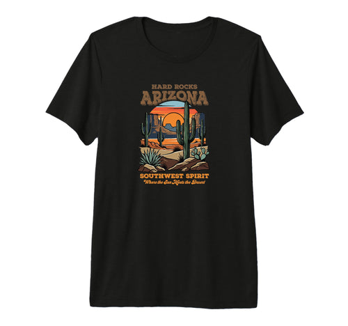 Hard Rocks Arizona Desert Sunset T-Shirt - Fun Novelty Design Men Women - T-Shirt, Sweatshirt, Hoodie