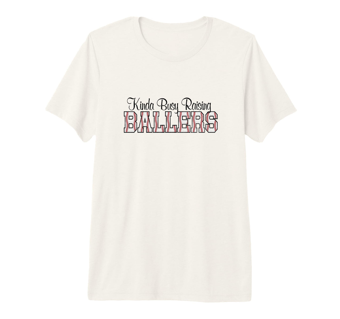 Kinda Busy Raising Ballers Funny T-Shirt - Custom Art Print for Adults - T-Shirt, Sweatshirt, Hoodie