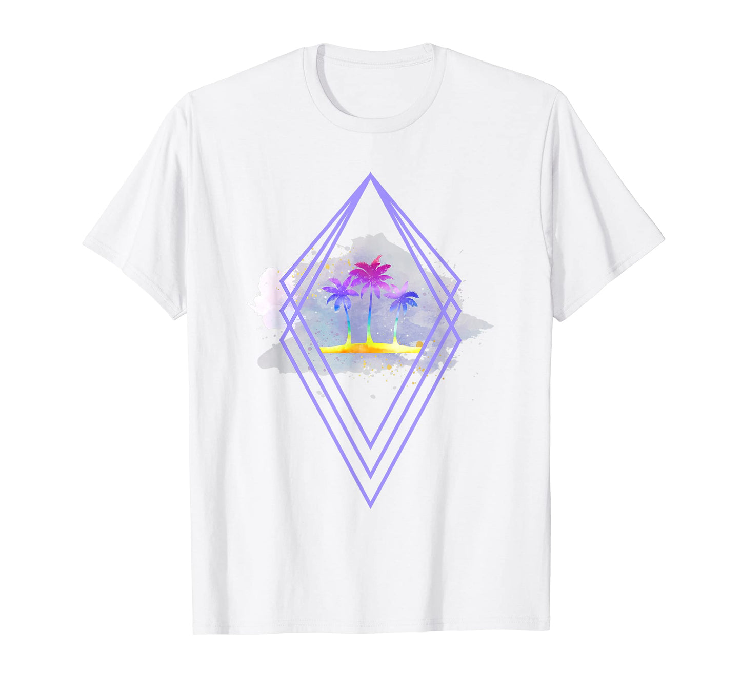 1990S Palm Trees 80S Art Tropical T-Shirt - Trendy Graphic for Adults - T-Shirt, Sweatshirt, Hoodie