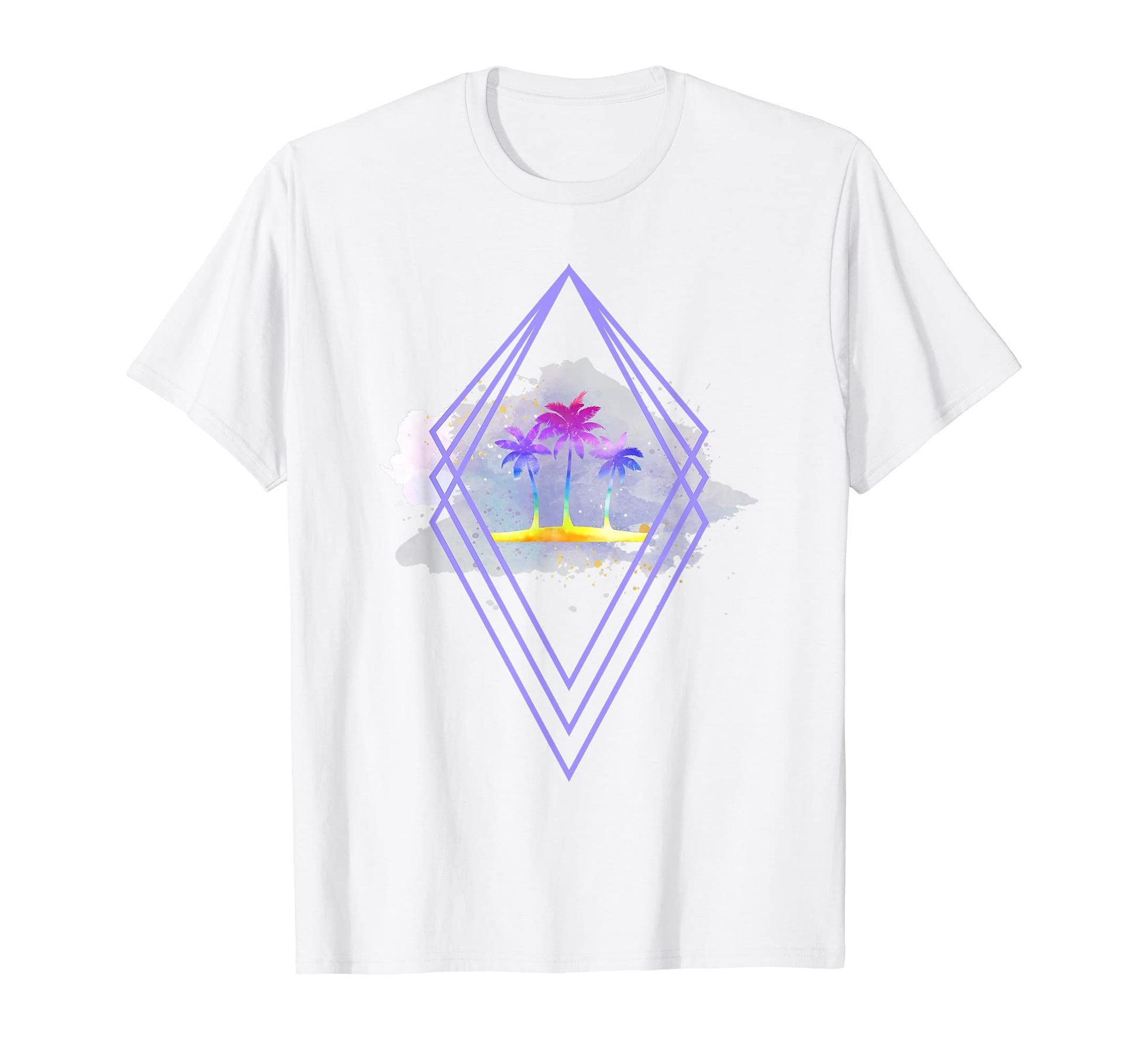 1990S Palm Trees 80S Art Tropical T-Shirt - Trendy Graphic for Adults - T-Shirt, Sweatshirt, Hoodie