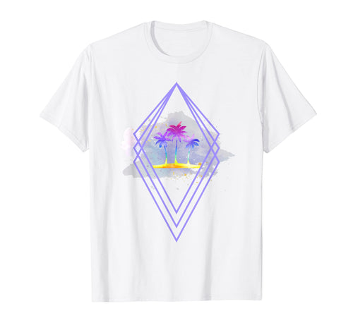 1990S Palm Trees 80S Art Tropical T-Shirt - Trendy Graphic for Adults - T-Shirt, Sweatshirt, Hoodie