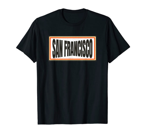 San Francisco Orange Brown Striped San T-Shirt - Unique Graphic Men Women - T-Shirt, Sweatshirt, Hoodie
