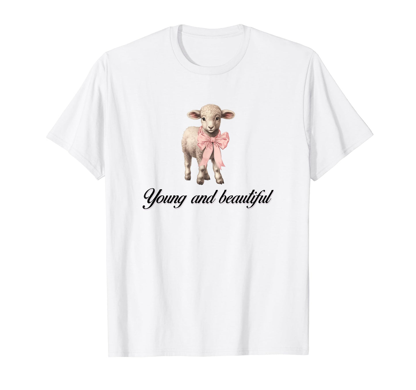 So Real Lamb Coquette Girlcore Y2K T-Shirt - Novelty Apparel Unisex - T-Shirt, Sweatshirt, Hoodie