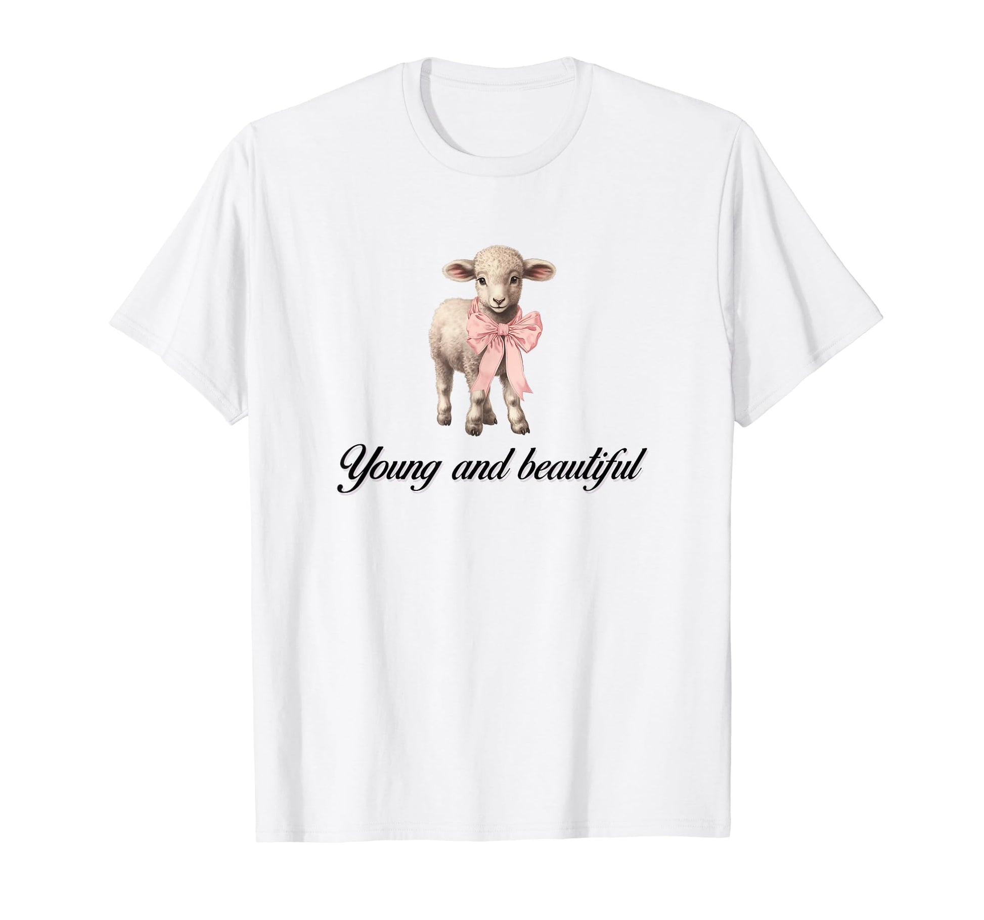 So Real Lamb Coquette Girlcore Y2K T-Shirt - Novelty Apparel Unisex - T-Shirt, Sweatshirt, Hoodie