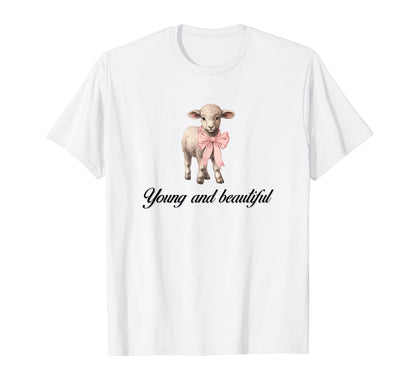 So Real Lamb Coquette Girlcore Y2K T-Shirt - Novelty Apparel Unisex - T-Shirt, Sweatshirt, Hoodie