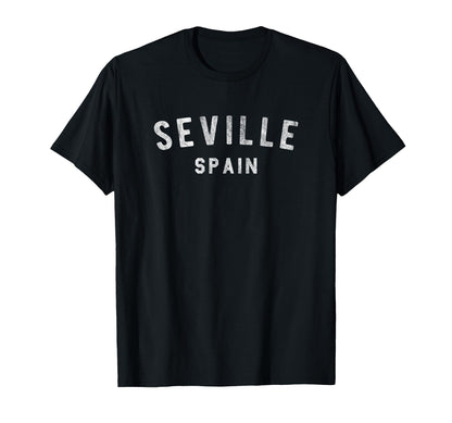 Varsity Seville Spain T-Shirt - Aesthetic Graphic for Adults - T-Shirt, Sweatshirt, Hoodie