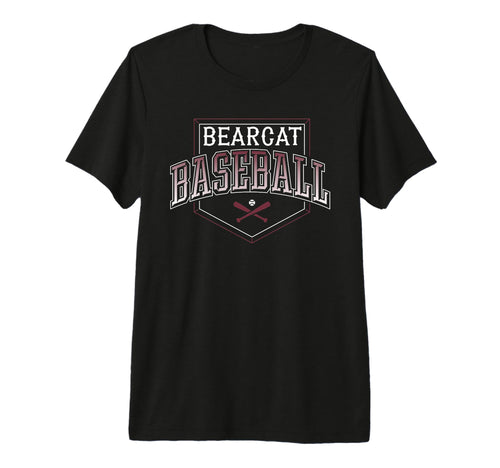 Bearcat Baseball Mom Mascot Maroon T-Shirt - Unique Graphic Unisex - T-Shirt, Sweatshirt, Hoodie