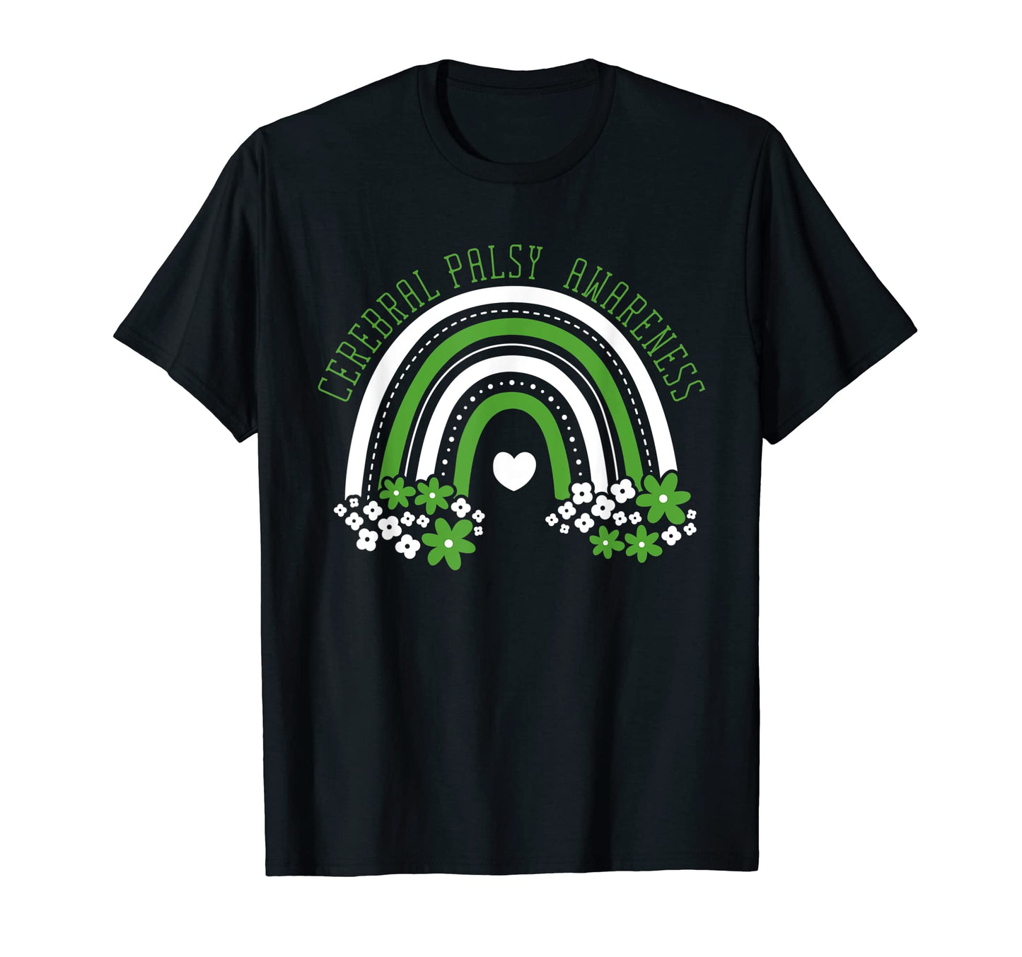 Cerebral Palsy Awareness Month Rainbow T-Shirt - Graphic Print Men Women - T-Shirt, Sweatshirt, Hoodie