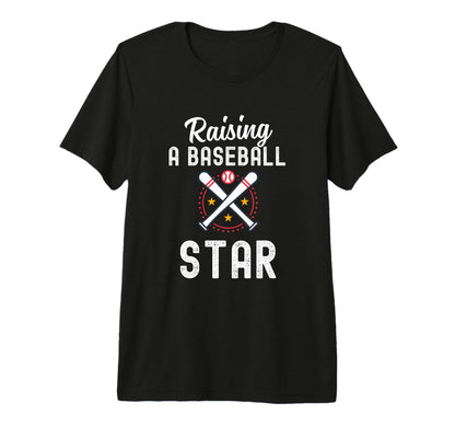 Baseball Mom Life Raising Baseball Star T-Shirt - Minimalist Print Unisex - T-Shirt, Sweatshirt, Hoodie