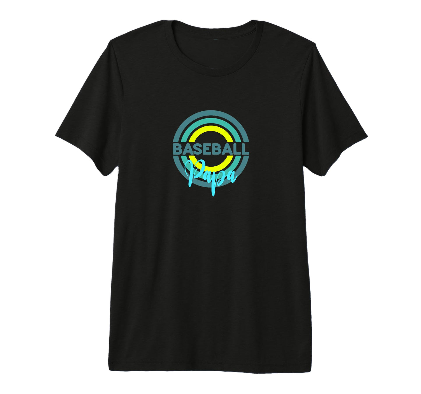 Baseball Papa Modern Baseball Circles T-Shirt - Minimalist Print Men Women - T-Shirt, Sweatshirt, Hoodie