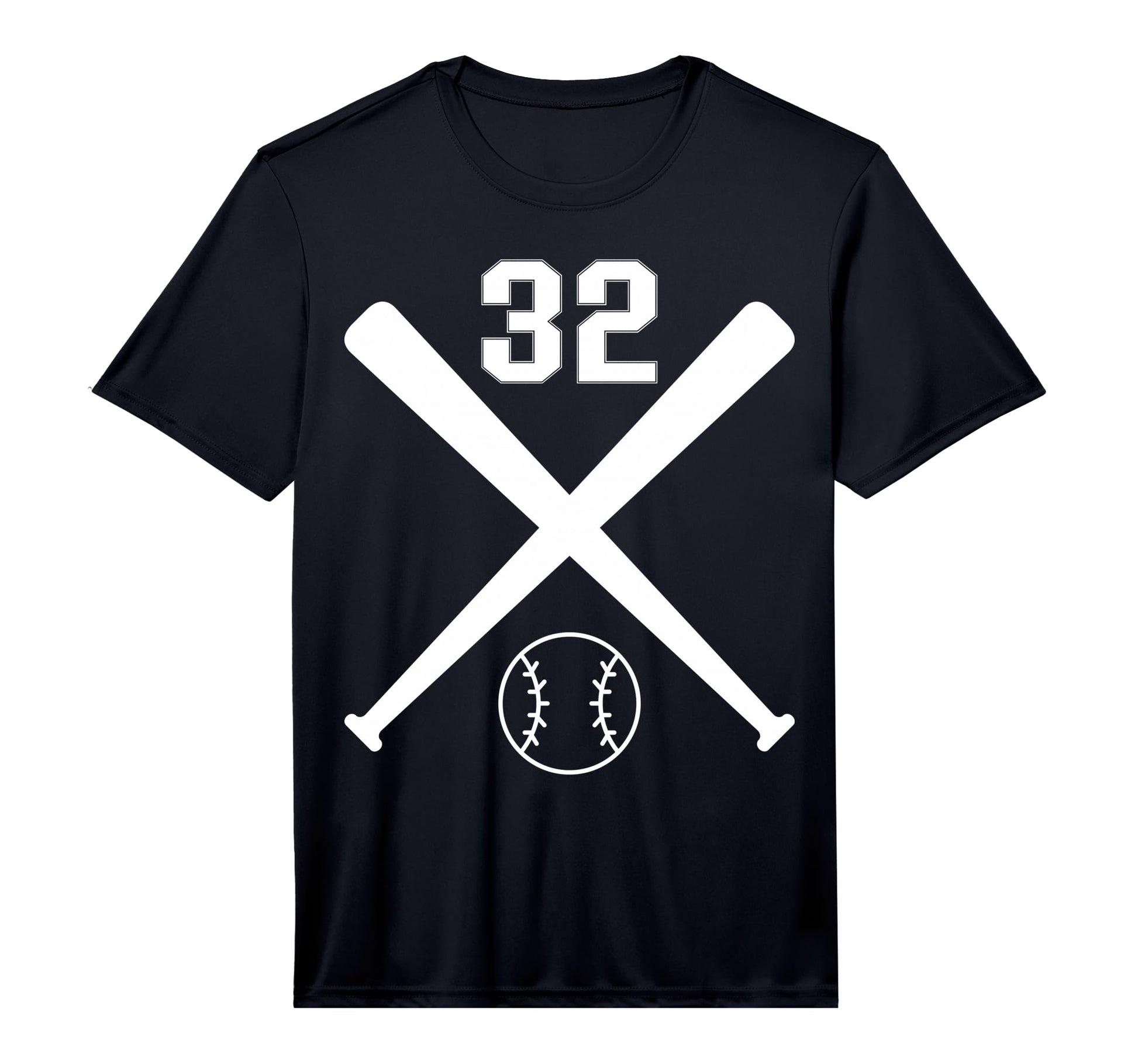 Baseball Softball Number 32 Performance T-Shirt - Streetwear Style Unisex - T-Shirt, Sweatshirt, Hoodie
