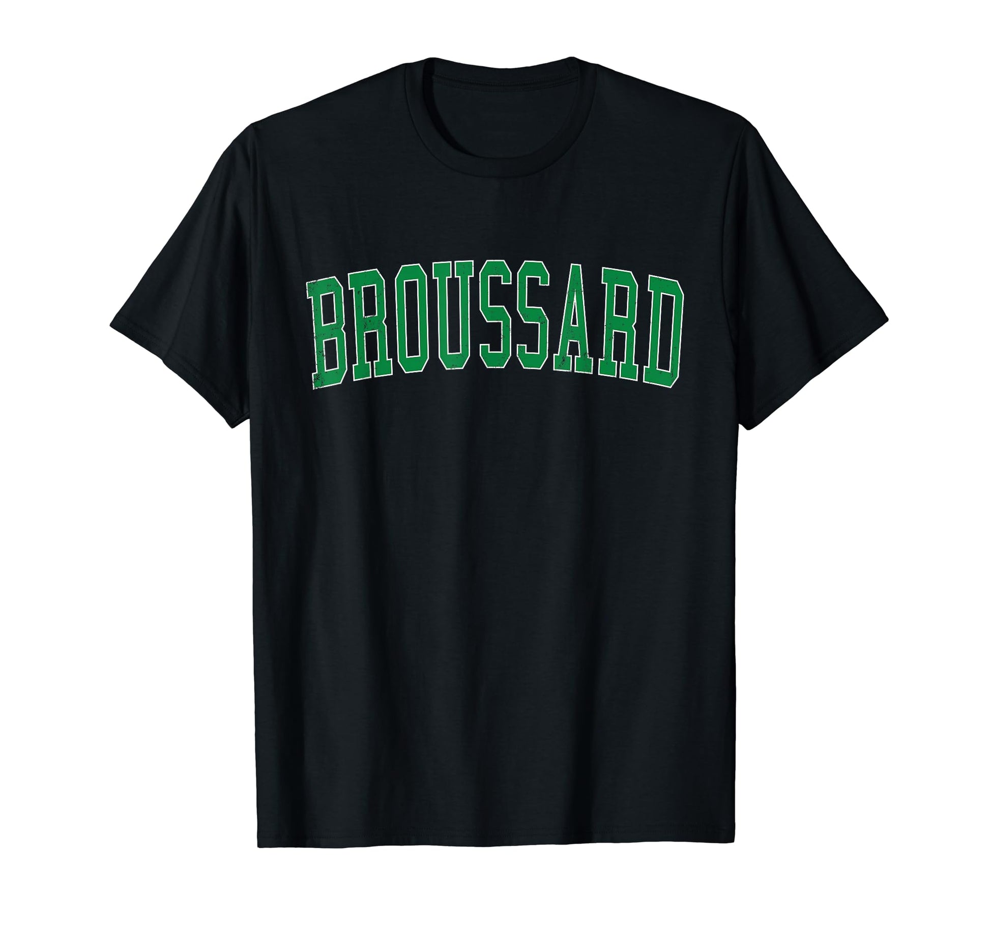 Broussard La Distressed Green T-Shirt - Aesthetic Graphic for Adults - T-Shirt, Sweatshirt, Hoodie