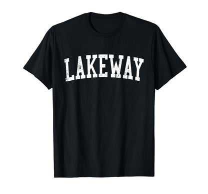 Lakeway Tx Distressed White T-Shirt - Casual Everyday Wear Men Women - T-Shirt, Sweatshirt, Hoodie
