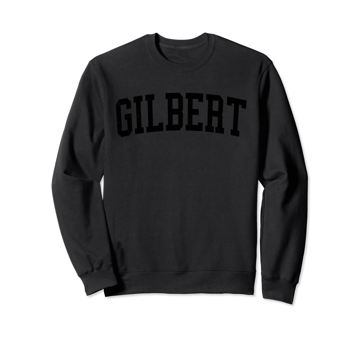 Gilbert Az Distressed Black Sweatshirt - Fun Novelty Design Men Women - T-Shirt, Sweatshirt, Hoodie