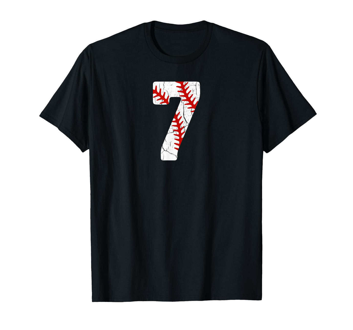Baseball Player Jersey Number 7 7 T-Shirt - Custom Art Print Men Women - T-Shirt, Sweatshirt, Hoodie