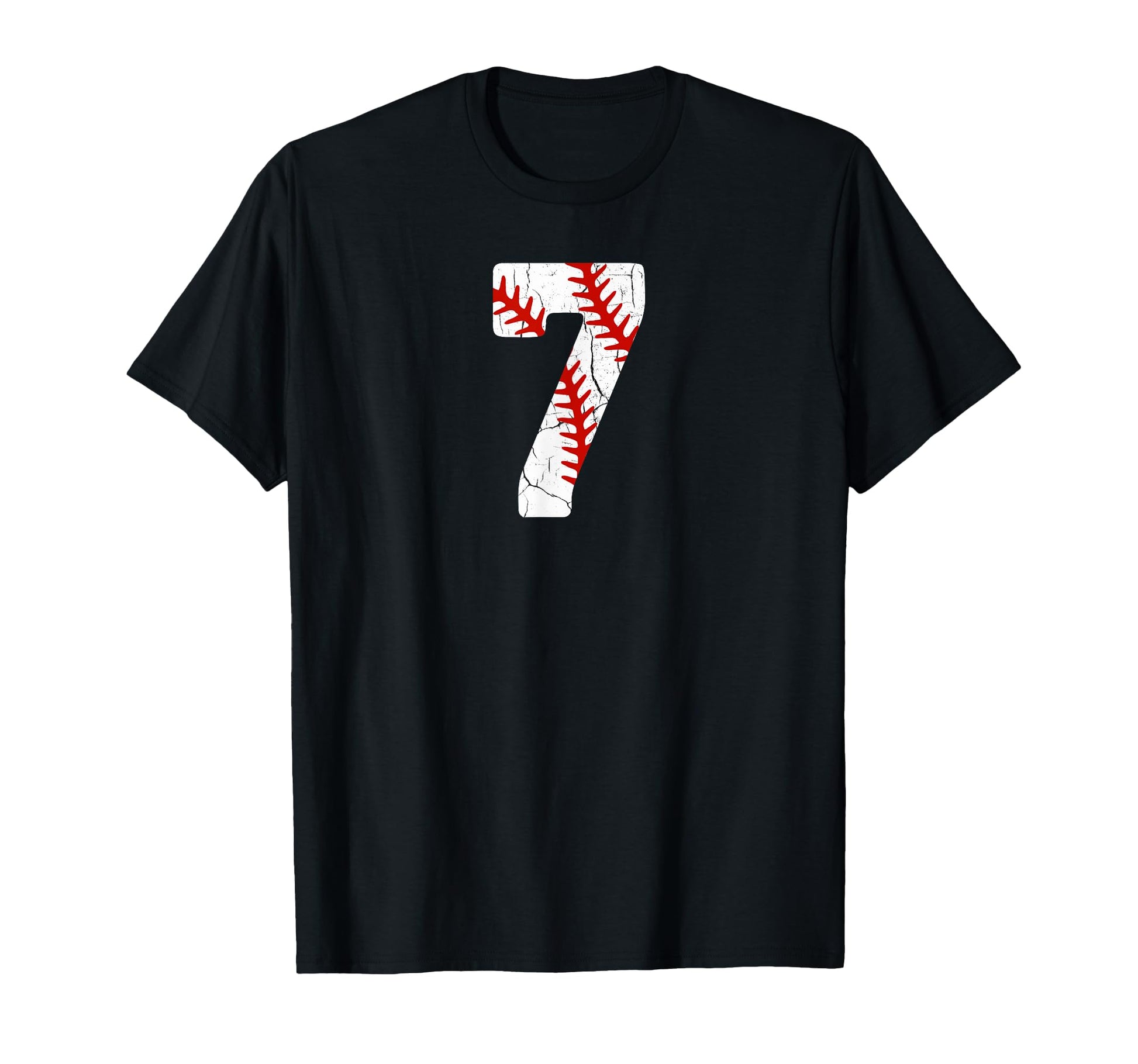 Baseball Player Jersey Number 7 7 T-Shirt - Custom Art Print Men Women - T-Shirt, Sweatshirt, Hoodie