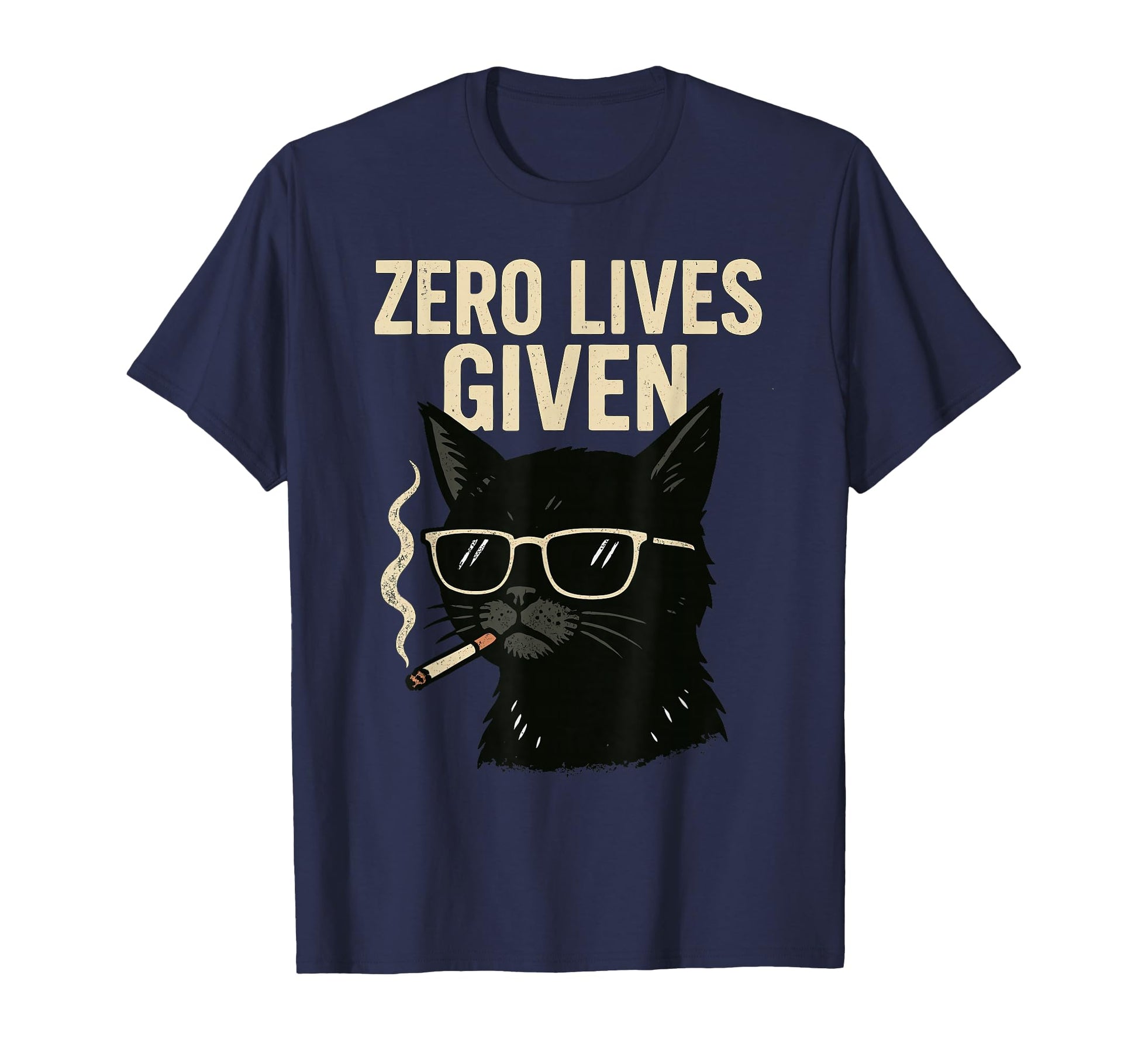 Rebellious Black Cat Smoking Zero T-Shirt - Casual Everyday Wear Unisex - T-Shirt, Sweatshirt, Hoodie