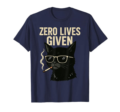 Rebellious Black Cat Smoking Zero T-Shirt - Casual Everyday Wear Unisex - T-Shirt, Sweatshirt, Hoodie