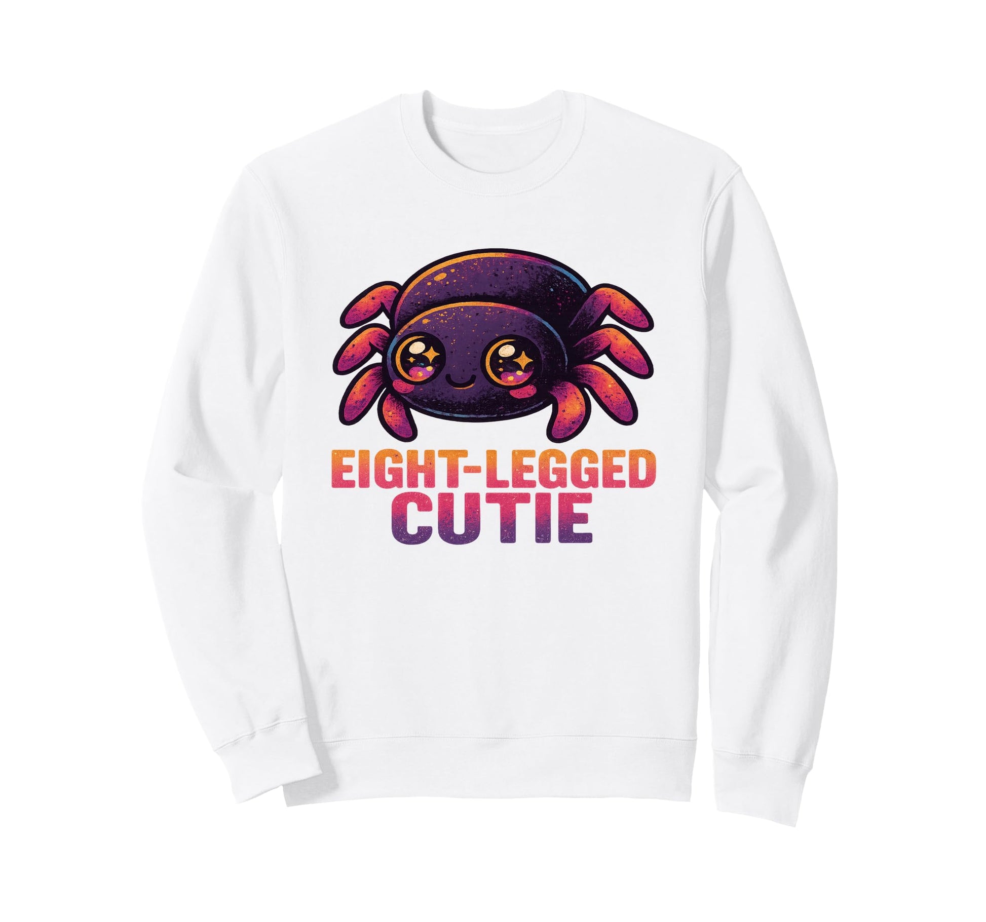 Eight Legged Cutie Kawaii Spider Sweatshirt - Fun Novelty Design Men Women - T-Shirt, Sweatshirt, Hoodie