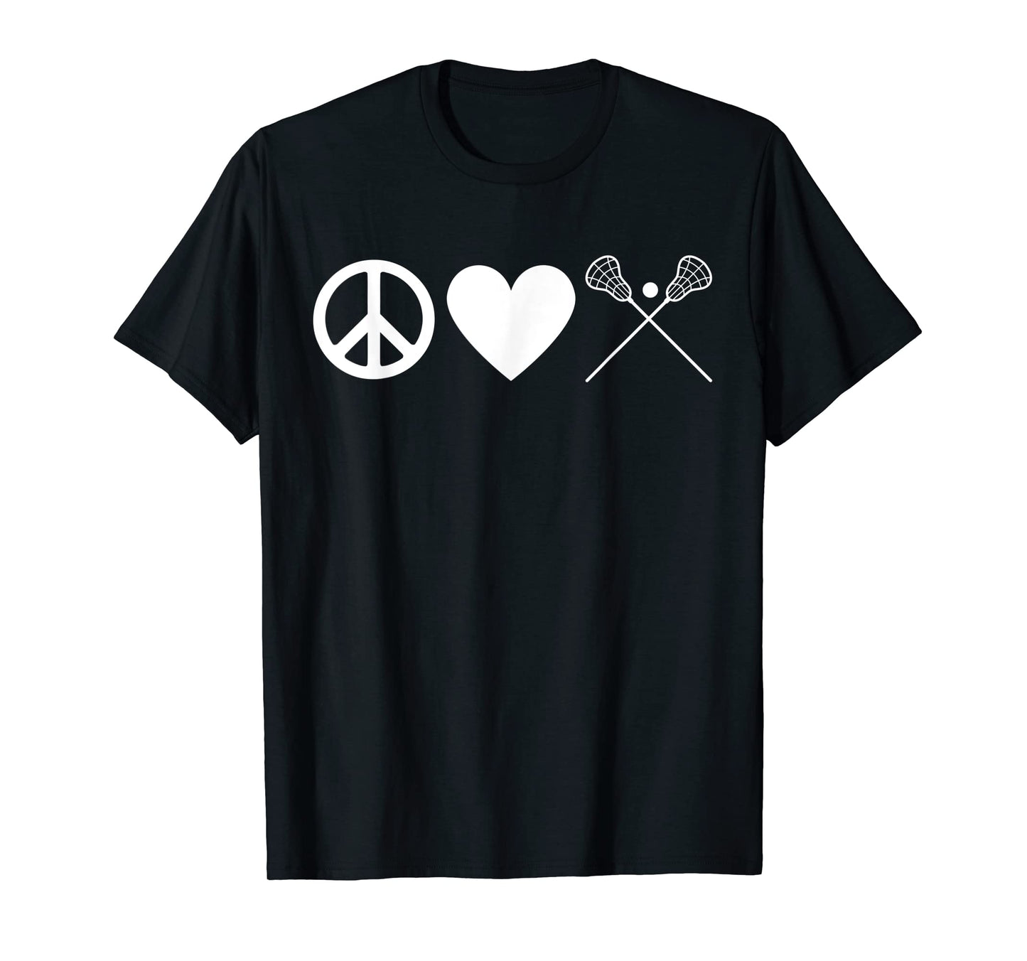 Lacrosse Gift Peace Love Lacrosse T-Shirt - Streetwear Style Men Women - T-Shirt, Sweatshirt, Hoodie