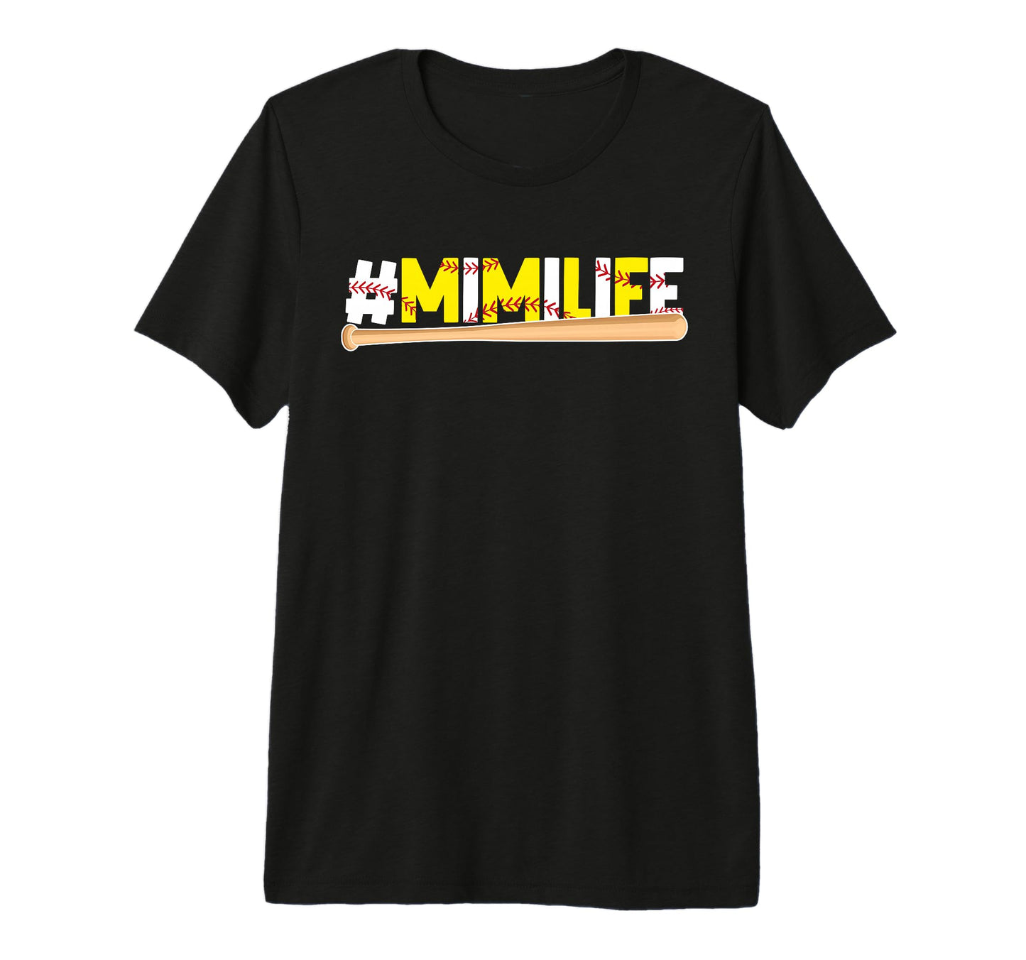 Softball Baseball Mimi Life Baseball T-Shirt - Graphic Print Unisex - T-Shirt, Sweatshirt, Hoodie