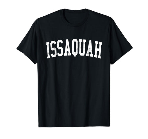 Issaquah Wa Distressed White Varsity T-Shirt - Trendy Graphic for Adults - T-Shirt, Sweatshirt, Hoodie