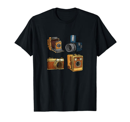 Photography Lovers Camera Set Photographer T-Shirt - Trendy Graphic Unisex - T-Shirt, Sweatshirt, Hoodie
