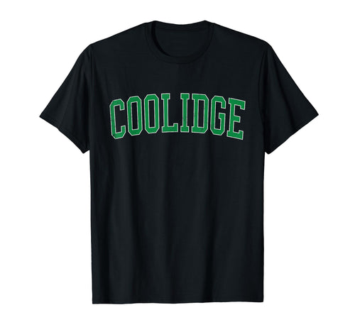 Coolidge Az Distressed Green Varsity T-Shirt - Unique Graphic for Adults - T-Shirt, Sweatshirt, Hoodie