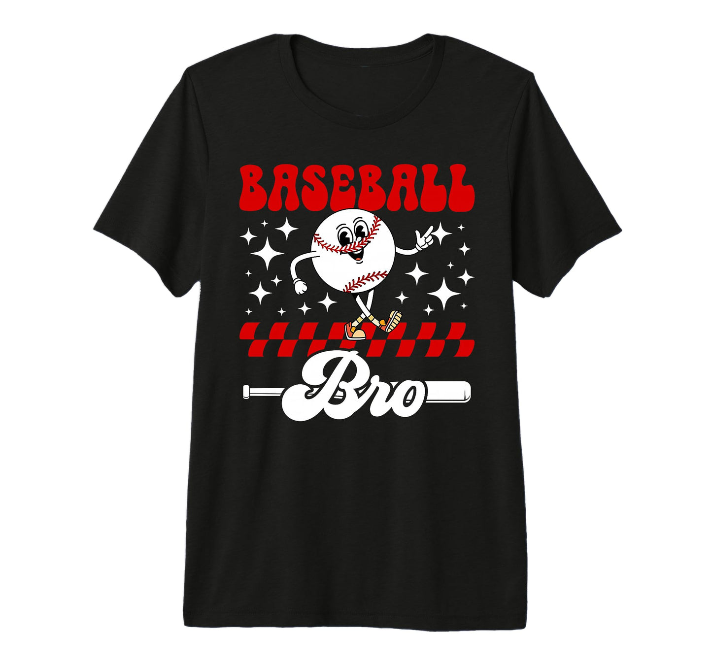Baseball Bro Groovy Baseball Brother T-Shirt - Streetwear Style Men Women - T-Shirt, Sweatshirt, Hoodie