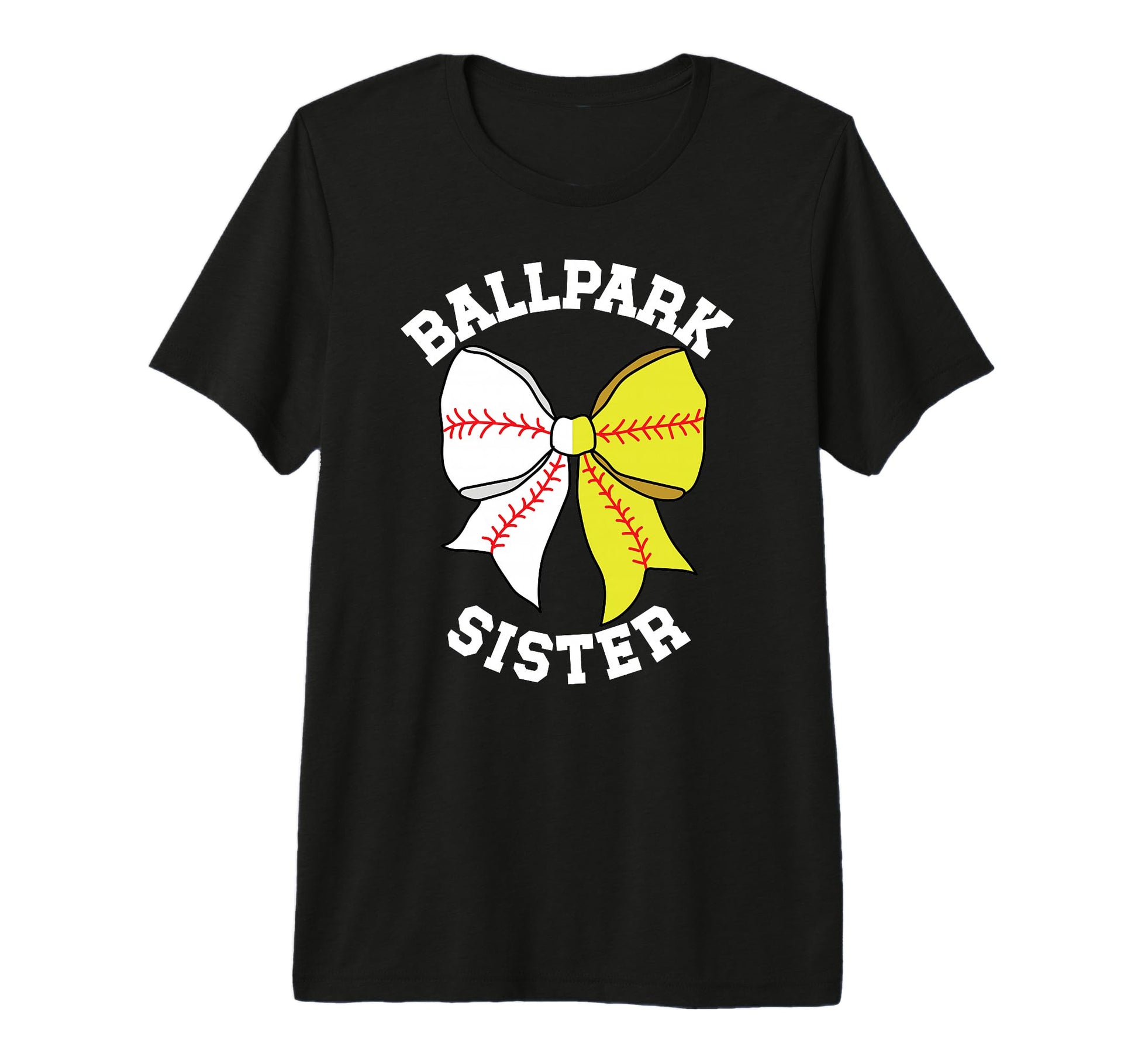 Ballpark Sister Coquette Baseball T-Shirt - Aesthetic Graphic for Adults - T-Shirt, Sweatshirt, Hoodie