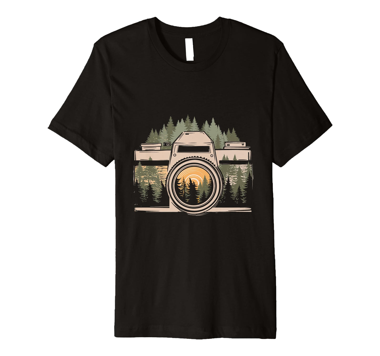 Camera Nature Forest Photography Outdoors T-Shirt - Unique Graphic Unisex - T-Shirt, Sweatshirt, Hoodie