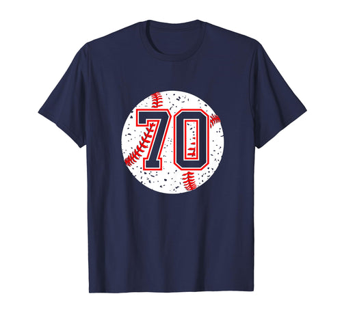 Baseball Number 70 Mom Show Support T-Shirt - Aesthetic Graphic Unisex - T-Shirt, Sweatshirt, Hoodie