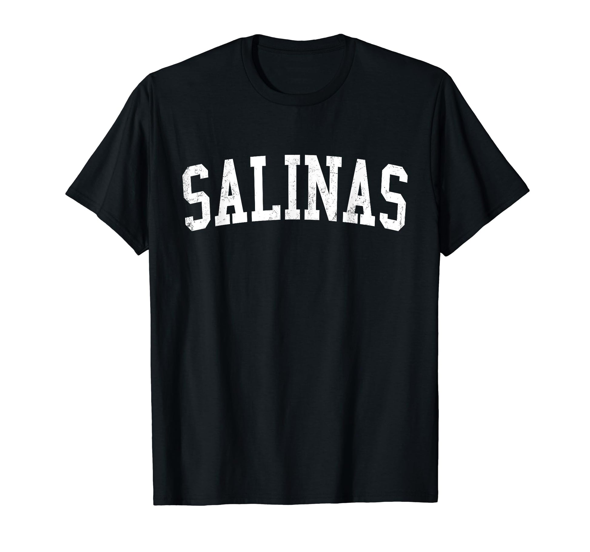 Salinas Ca Distressed White Varsity T-Shirt - Streetwear Style Unisex - T-Shirt, Sweatshirt, Hoodie