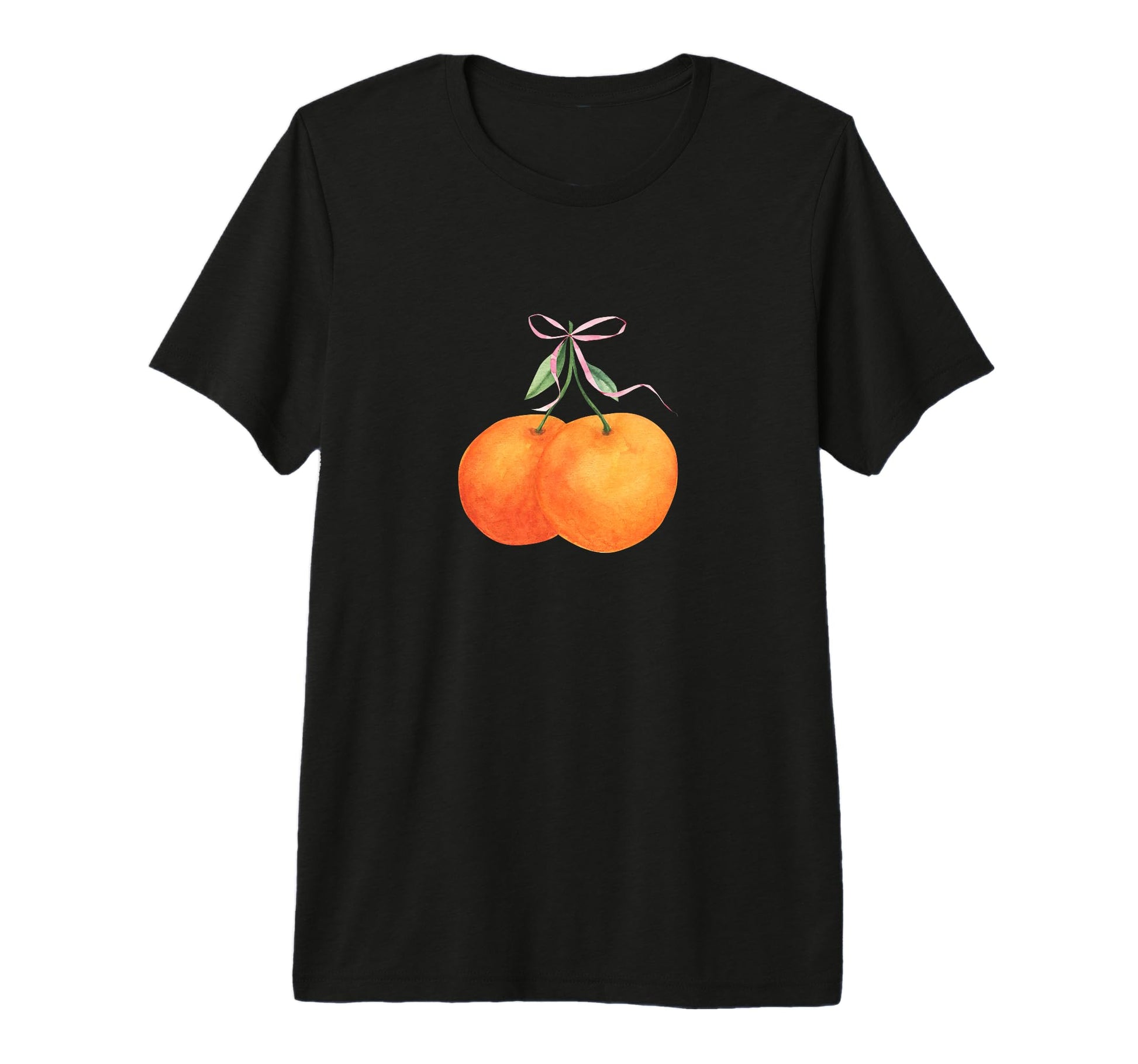 Orange Fruit Coquette Bow Oranges T-Shirt - Streetwear Style Men Women - T-Shirt, Sweatshirt, Hoodie