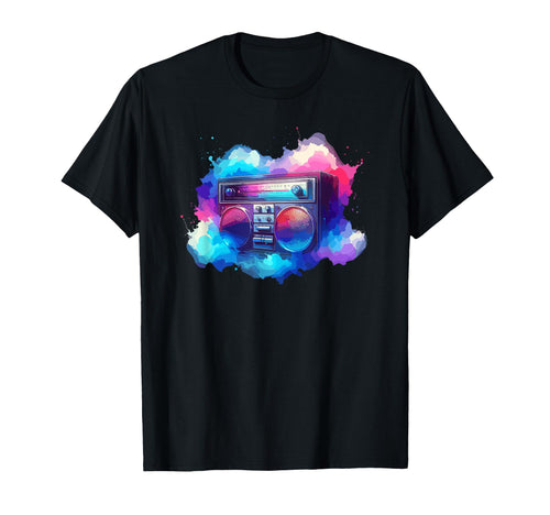 Boombox Old School 80S Music Hip Hop T-Shirt - Streetwear Style Unisex - T-Shirt, Sweatshirt, Hoodie