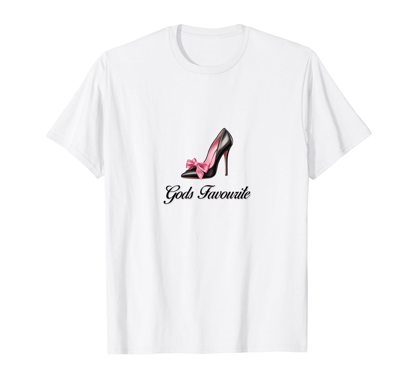 Gods Favourite Coquette High Heel Bow T-Shirt - Custom Art Print Unisex - T-Shirt, Sweatshirt, Hoodie
