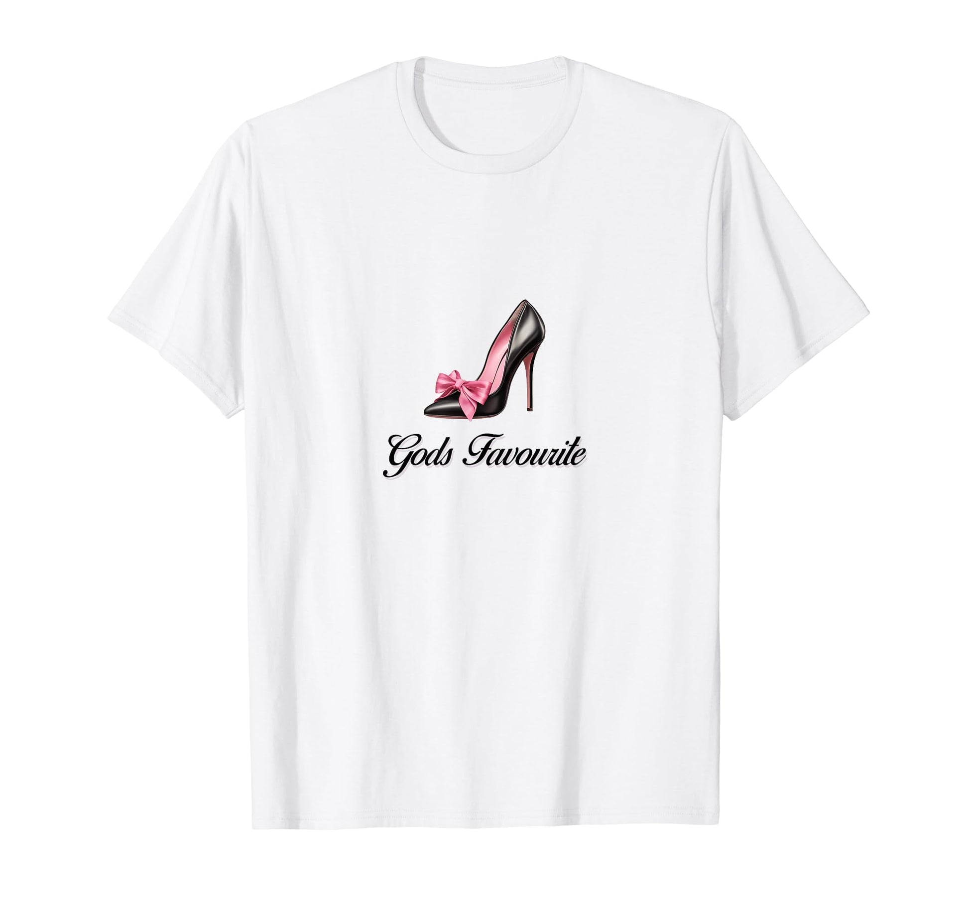 Gods Favourite Coquette High Heel Bow T-Shirt - Custom Art Print Unisex - T-Shirt, Sweatshirt, Hoodie