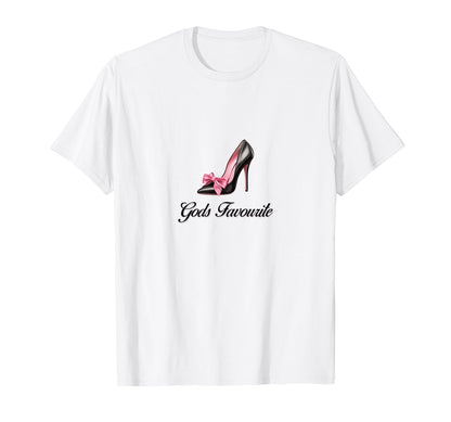 Gods Favourite Coquette High Heel Bow T-Shirt - Custom Art Print Unisex - T-Shirt, Sweatshirt, Hoodie