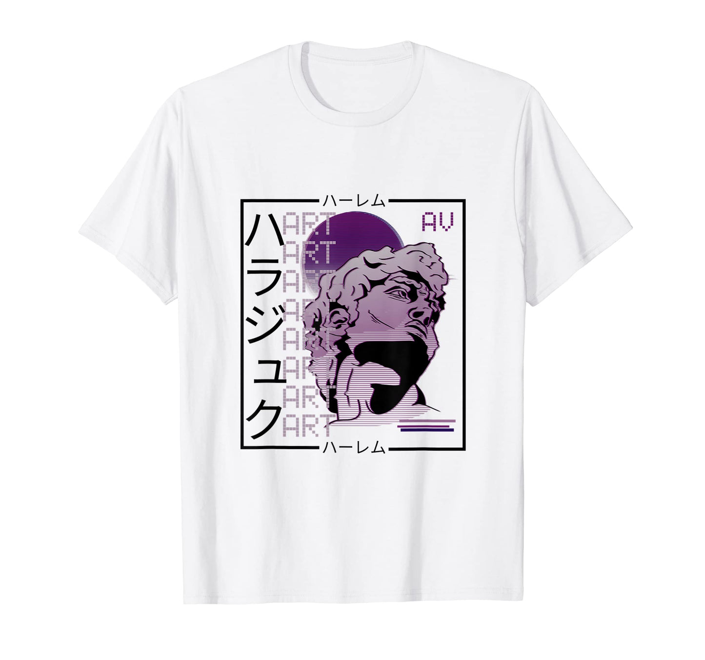 Vaporwave Statue Aesthetic Art T-Shirt - Casual Everyday Wear Unisex - T-Shirt, Sweatshirt, Hoodie