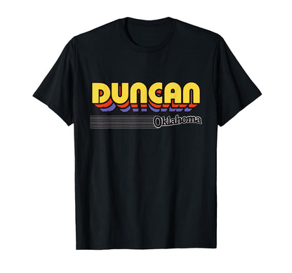 Duncan Oklahoma Stripes T-Shirt - Minimalist Print Unisex - T-Shirt, Sweatshirt, Hoodie