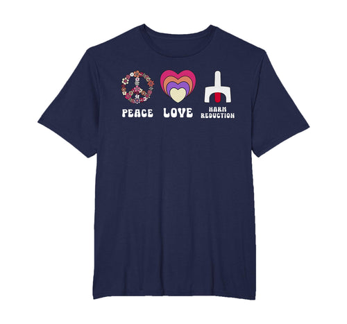 Floral Peace Love Harm Reduction T-Shirt - Aesthetic Graphic Unisex - T-Shirt, Sweatshirt, Hoodie