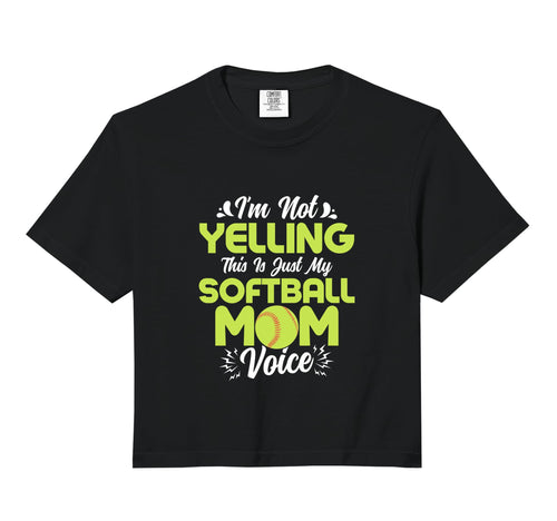 Im Not Yelling This Is Just My Softball Hoodie - Graphic Print for Adults - T-Shirt, Sweatshirt, Hoodie
