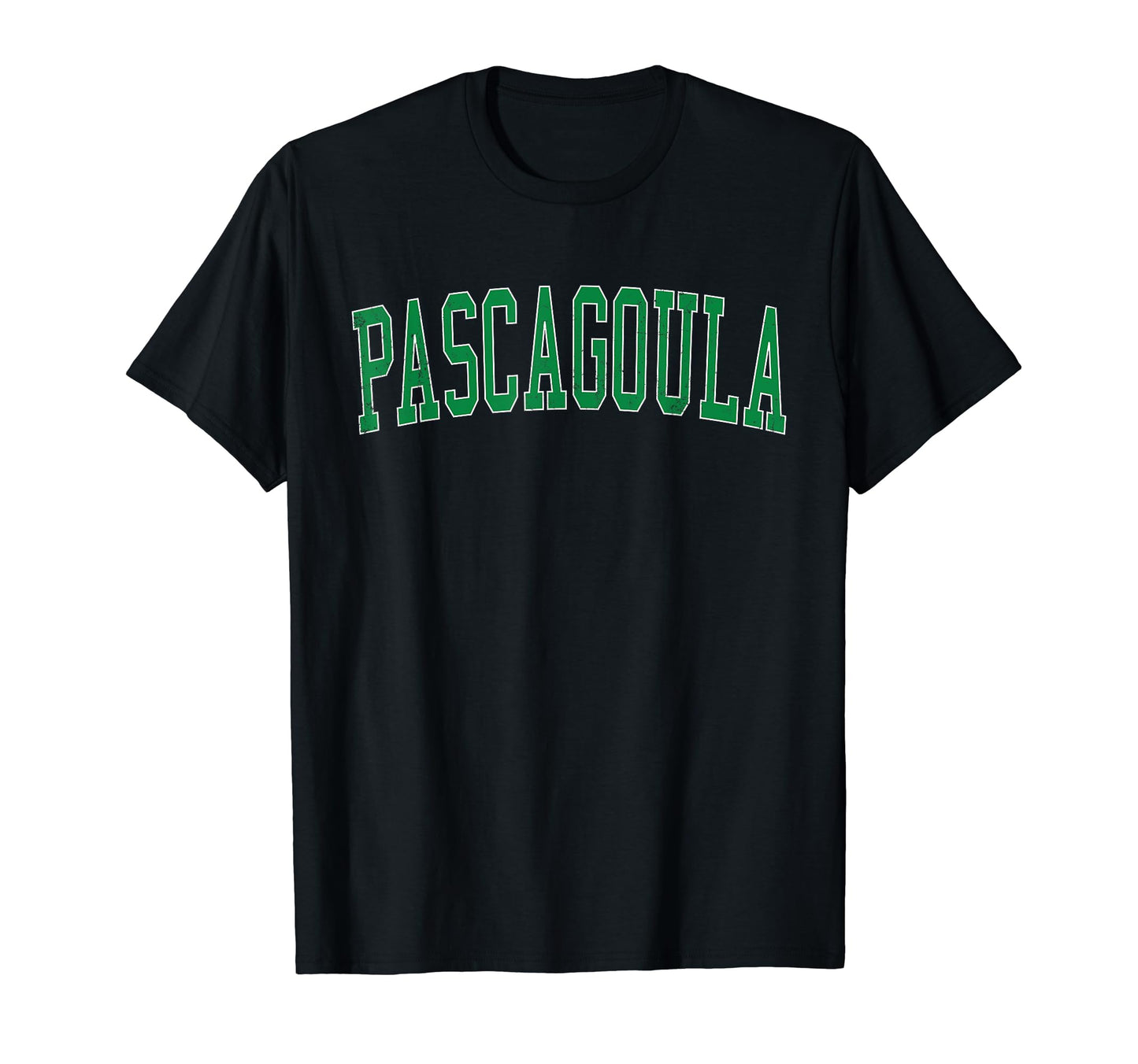 Pascagoula Ms Distressed Green Varsity T-Shirt - Streetwear Style Men Women - T-Shirt, Sweatshirt, Hoodie