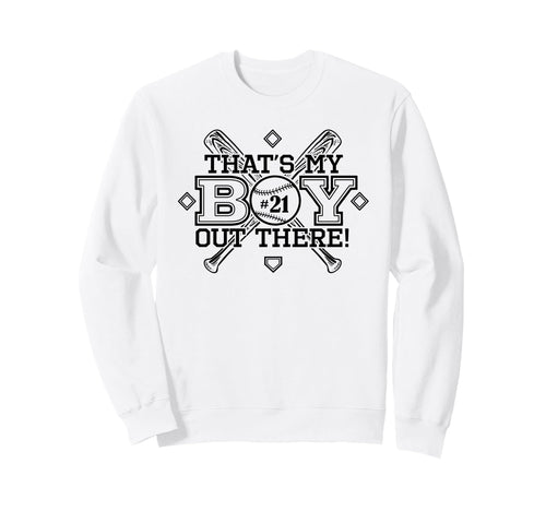 Baseball Mom Dad Thats My Proud Sweatshirt - Minimalist Print Men Women - T-Shirt, Sweatshirt, Hoodie